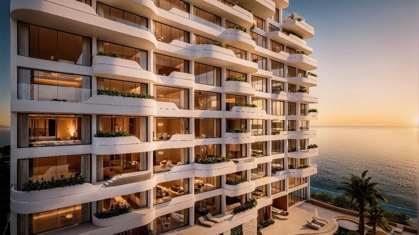 Render de la fachada frontal de RHEVO