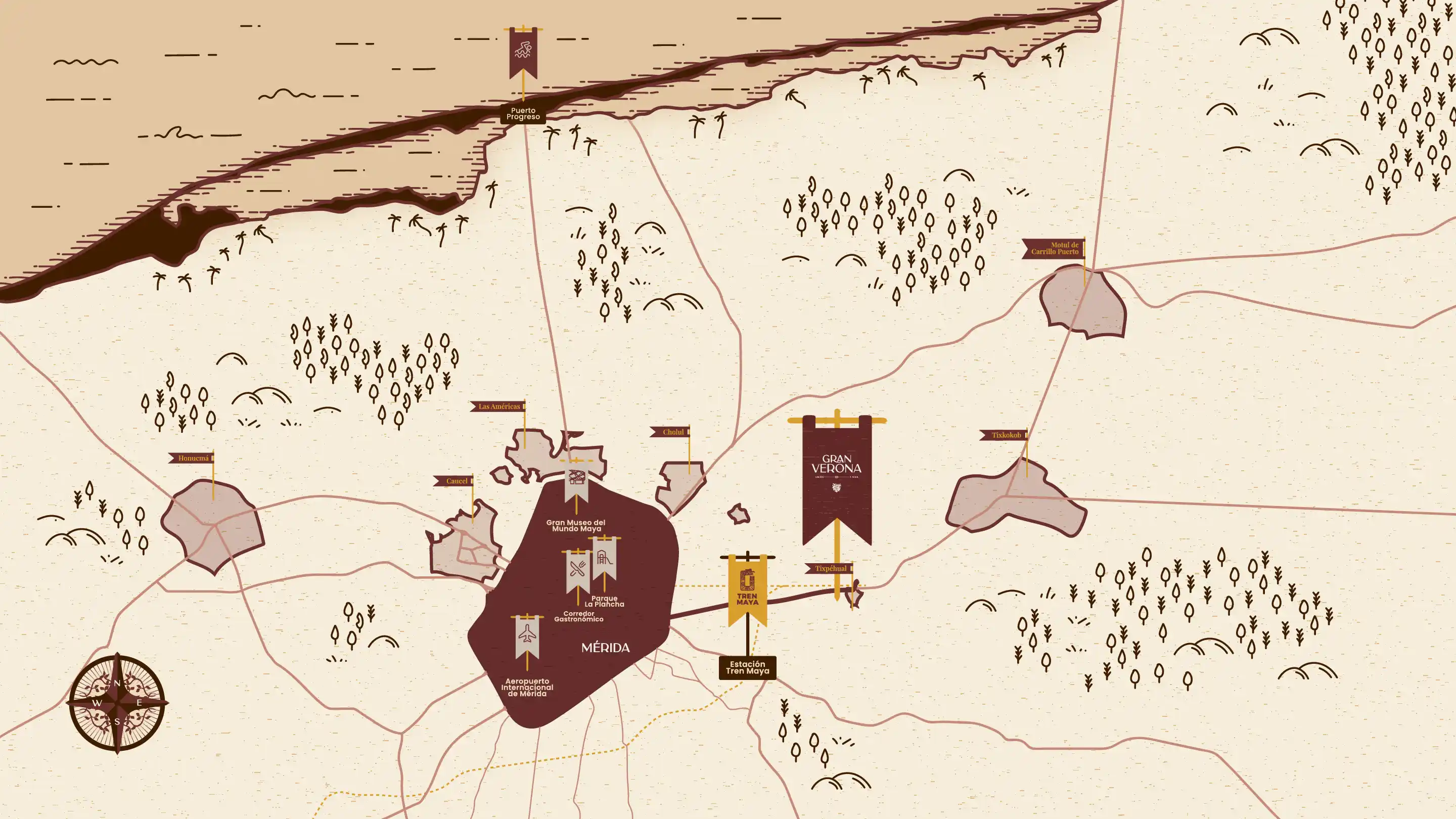 Imagen del mapa de verona