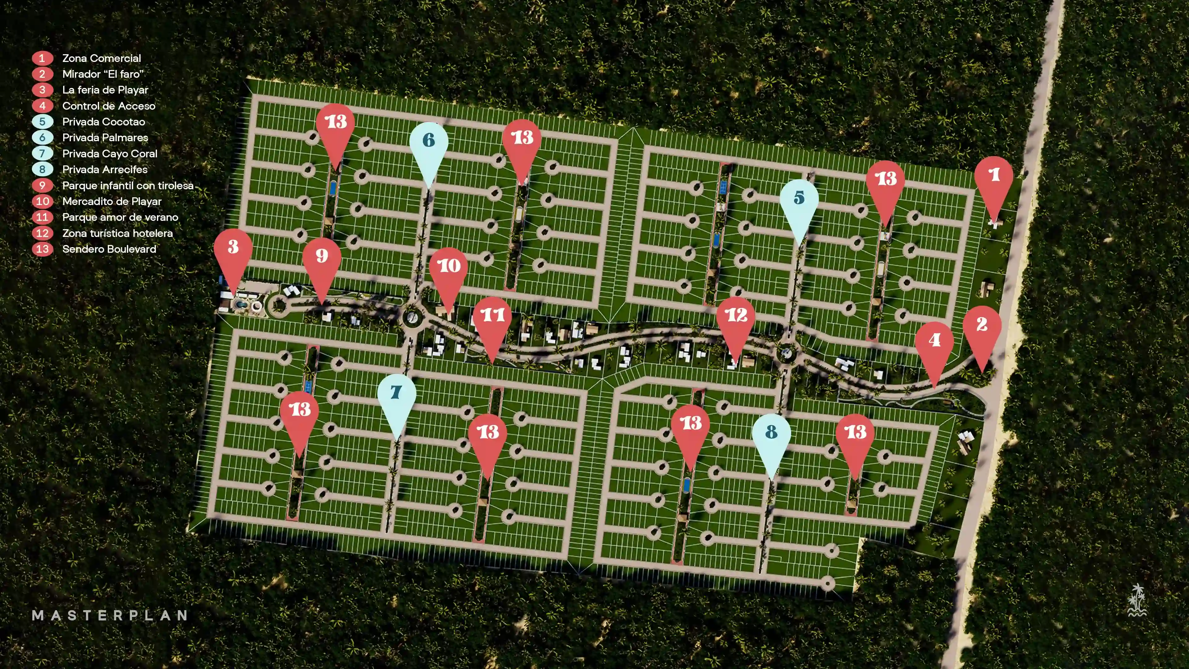 Imagen del master plan de playar