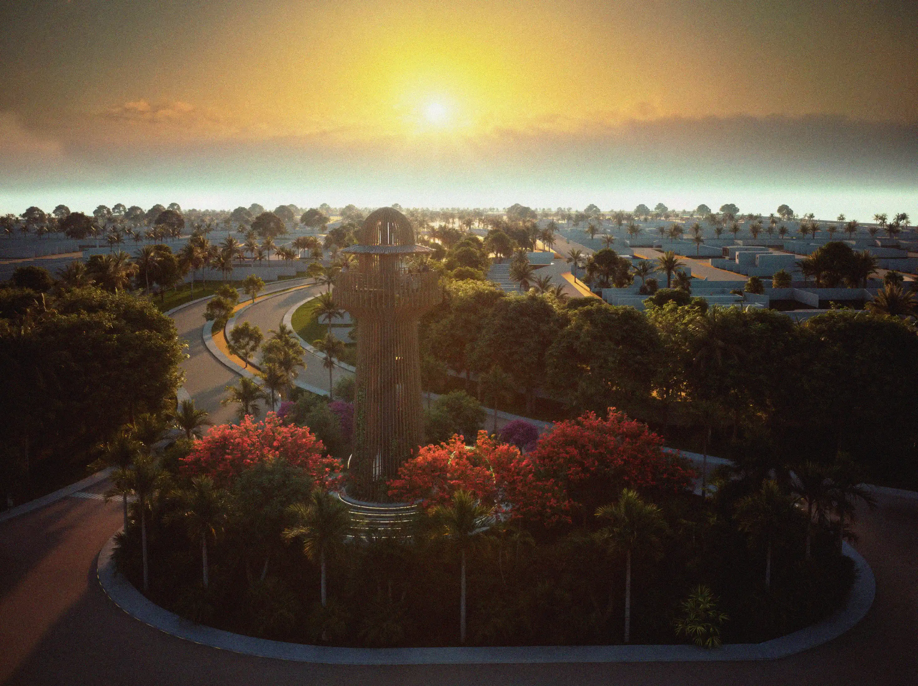 Render del mirador de Playar