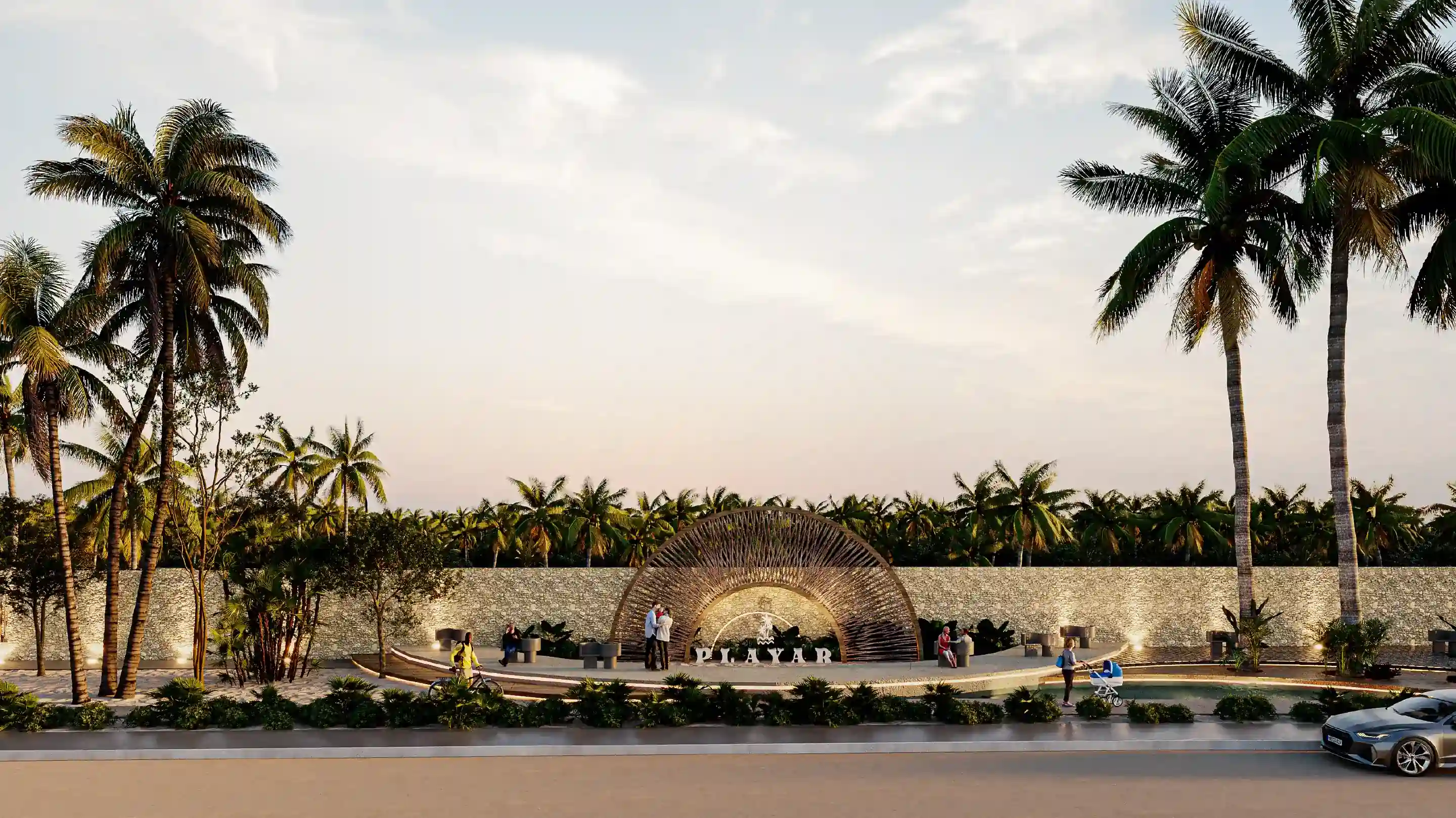 Imagen de un render de playar